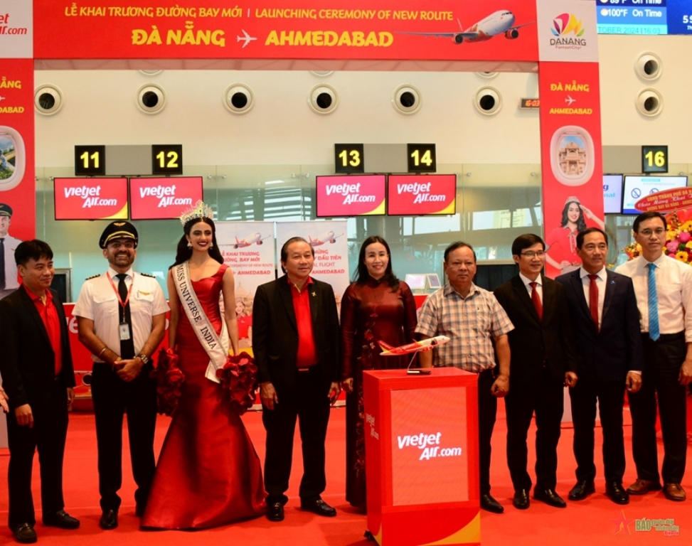 Vietjet Air khai trương đường bay Đà Nẵng đến Ahmedabad của Ấn Độ